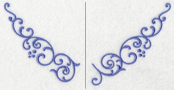 Flirty Filigree Neckline (V-Neck) (Split)