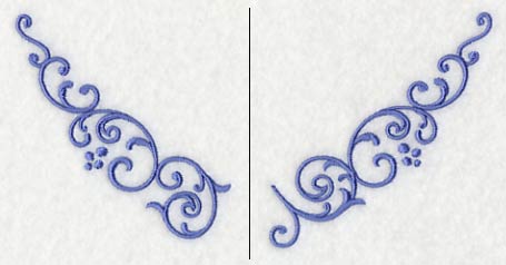 Flirty Filigree Neckline (V-Neck) (Split)