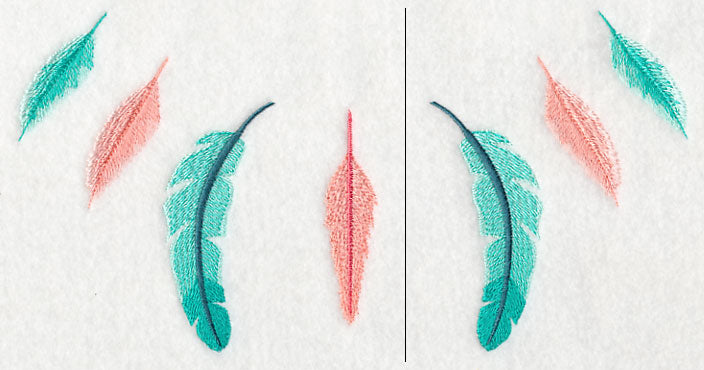 Feather Neckline (Crewneck) (Split)