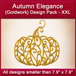 A Autumn Elegance (Goldwork) Design Pack