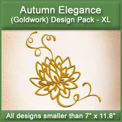 A Autumn Elegance (Goldwork) Design Pack