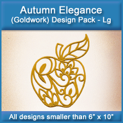 A Autumn Elegance (Goldwork) Design Pack
