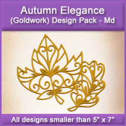 A Autumn Elegance (Goldwork) Design Pack