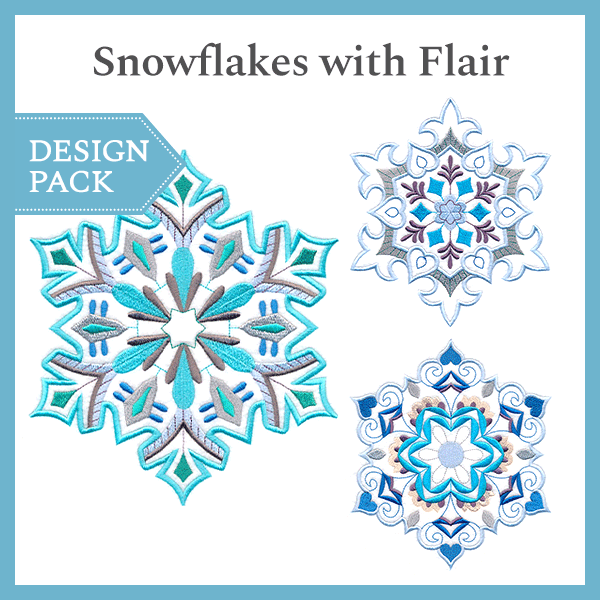 A Snowflakes with Flair Design Pack