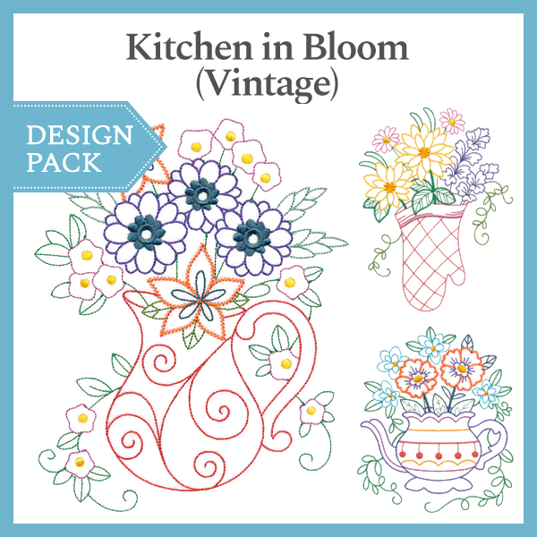 A Kitchen in Bloom (Vintage) Design Pack