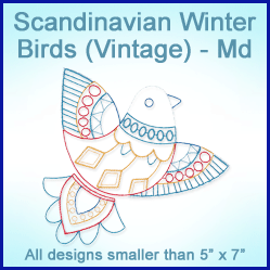 A Scandinavian Winter Birds (Vintage) Design Pack