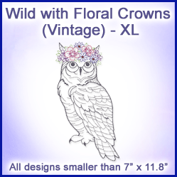 A Wild with Floral Crowns (Vintage) Design Pack