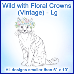 A Wild with Floral Crowns (Vintage) Design Pack