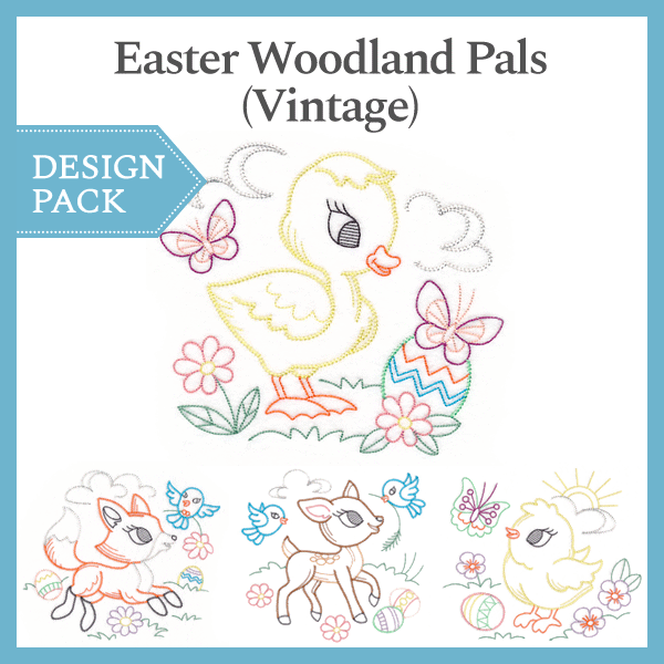 A Easter Woodland Pals (Vintage) Design Pack