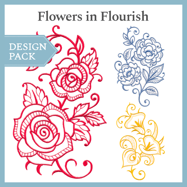 A Flowers in Flourish Design Pack