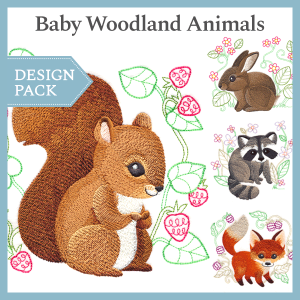 A Baby Woodland Animals Design Pack