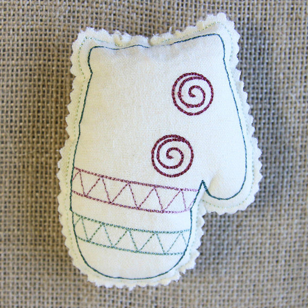 Christmas Stuffie - Mitten (In-the-Hoop)
