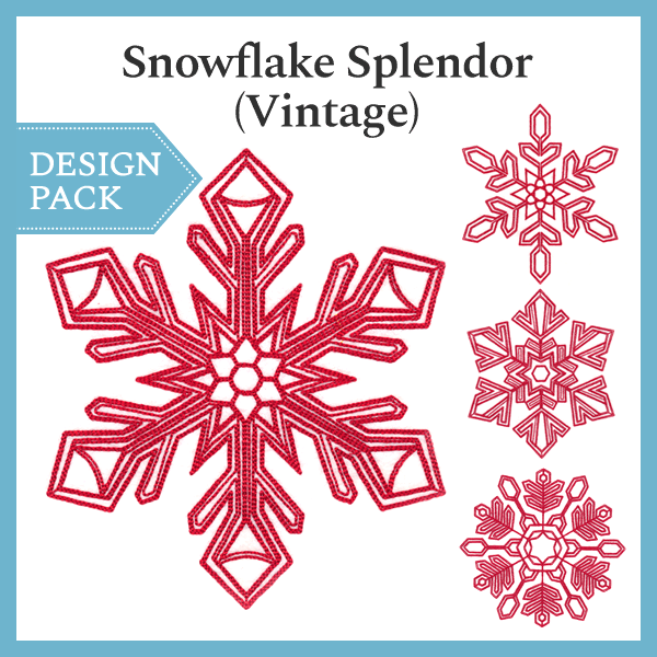A Snowflake Splendor (Vintage) Design Pack