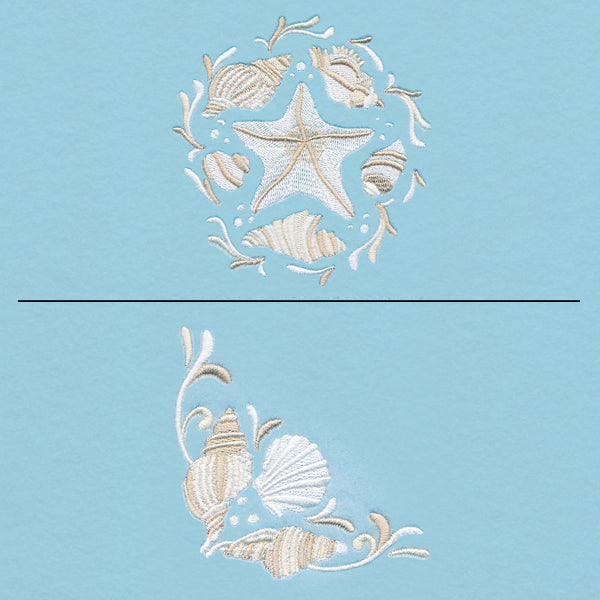 Dancing Seashells Pillow Pair