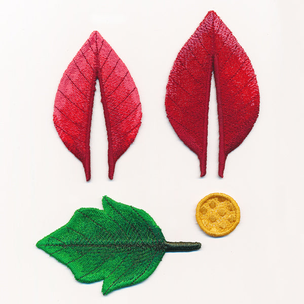 Poinsettia in 3D (In-the-Hoop)