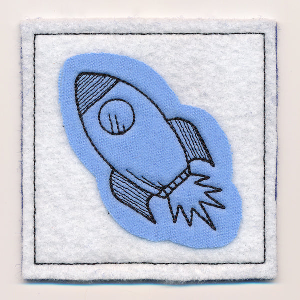 It's a Match Memory Game - Rocket (In-the-Hoop)