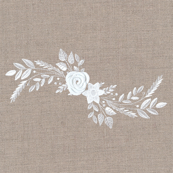 Delicate Floral Spray in 3D