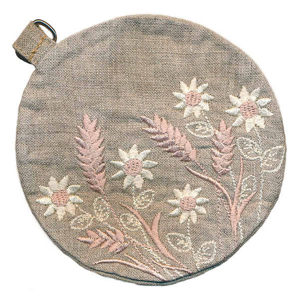 Delicate Wildflower Lined Coin Purse (In-the-Hoop)