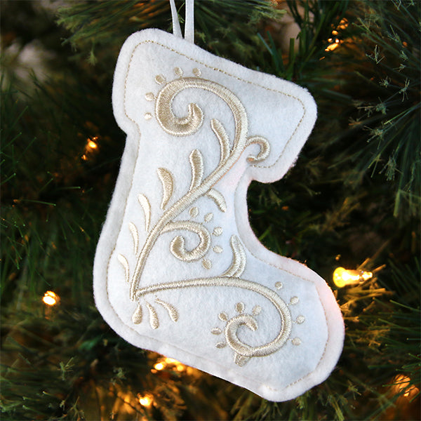 Filigree Ornaments - Stocking (Puff Foam) (In-the-Hoop)