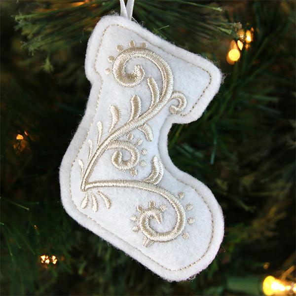 Filigree Ornaments - Stocking (Puff Foam) (In-the-Hoop)