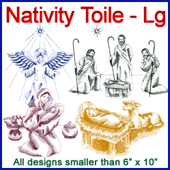 A Nativity Toile Design Pack