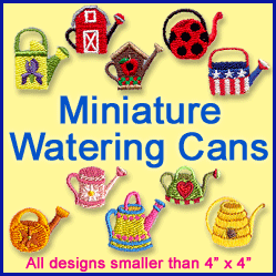 A Miniature Watering Cans Design Pack