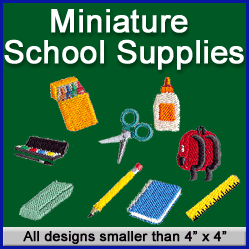 A Miniature School Supplies Design Pack