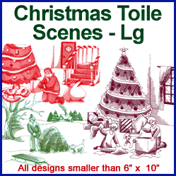 A Christmas Toile Scenes Design Pack