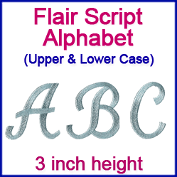 A Flair Script Alphabet Design Pack