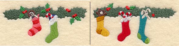 Night Before Christmas Stockings Border