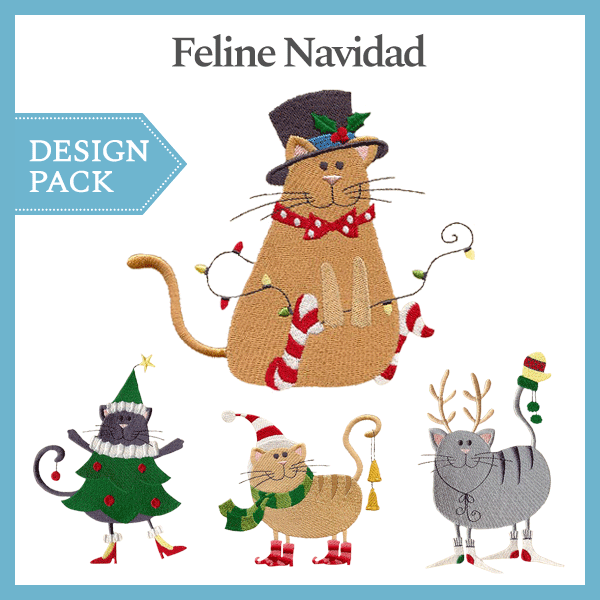 A Feline Navidad Design Pack