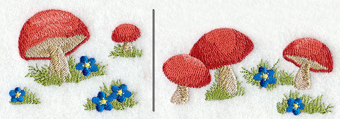 Merry Mushroom Border