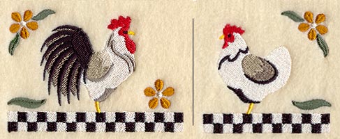 Country Chickens Border