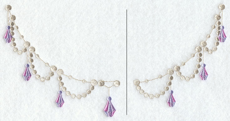 Jewels and Beads Neckline (Crewneck)