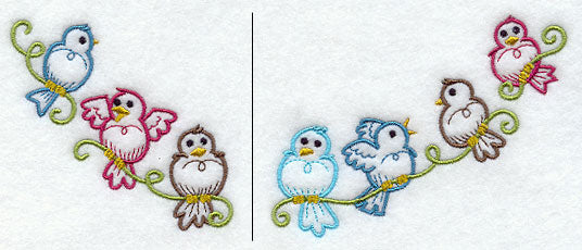 Perching Birds Neckline (Crewneck)