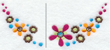 Funky Flowers Neckline (Crewneck)