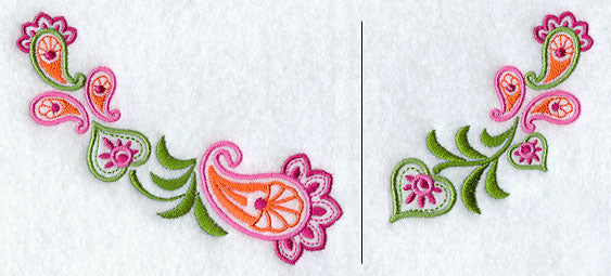 Leafy Paisley Neckline (Crewneck) (Split)