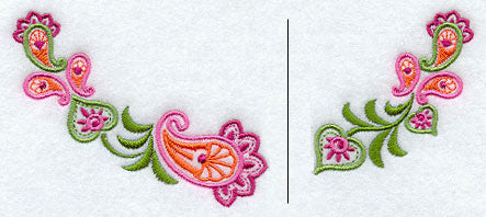 Leafy Paisley Neckline (Crewneck) (Split)