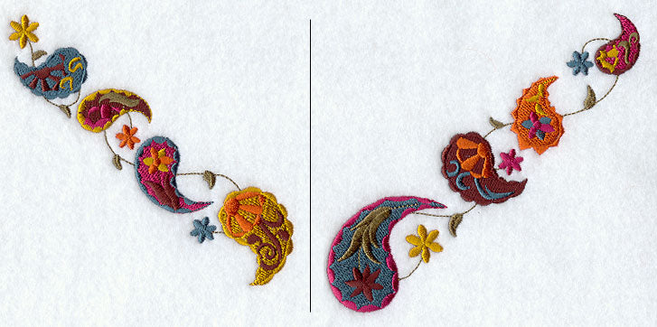 Autumn Paisley Neckline (V-Neck) (Split)