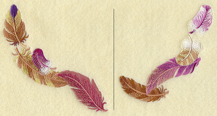 Fall Feathers Neckline (Crewneck) (Split)