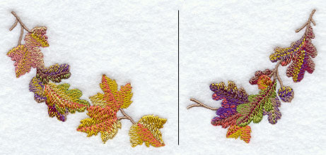 Autumn Leaves in Watercolor Neckline (Crewneck) (Split)