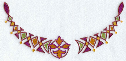 Celtic Diamonds Neckline (Crewneck) (Split)