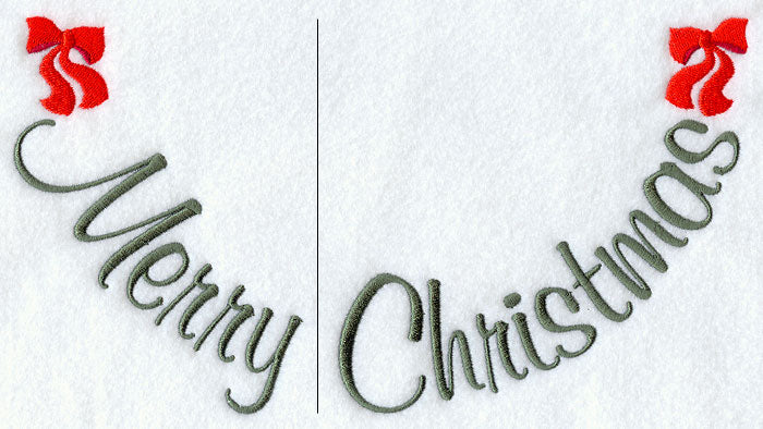 Merry Christmas Neckline (Crewneck) (Split)