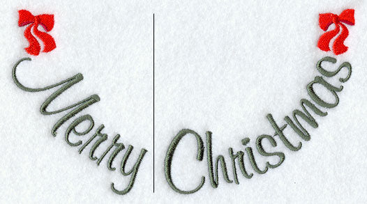 Merry Christmas Neckline (Crewneck) (Split)