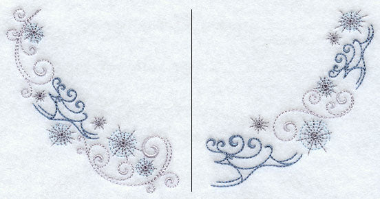 Icy Reindeer Neckline (Crewneck) (Split)