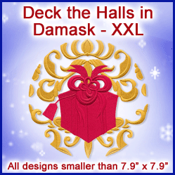 A Deck the Halls in Damask Design Pack