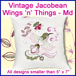 A Vintage Jacobean Wings 'n' Things Design Pack