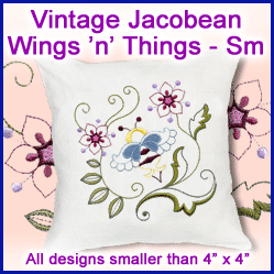 A Vintage Jacobean Wings 'n' Things Design Pack