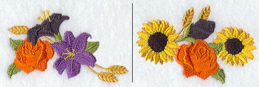 Halloween Flowers Border