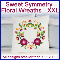 A Sweet Symmetry Floral Wreaths Design Pack
